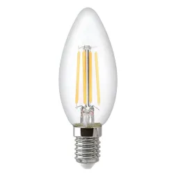 Лампа светодиодная филаментная Thomson E14 9W 2700K свеча прозрачная TH-B2069