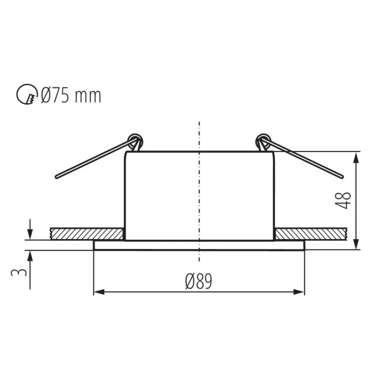Точечный светильник Kanlux GLOZO DSO G/B 36224 в Нижнем Новгороде