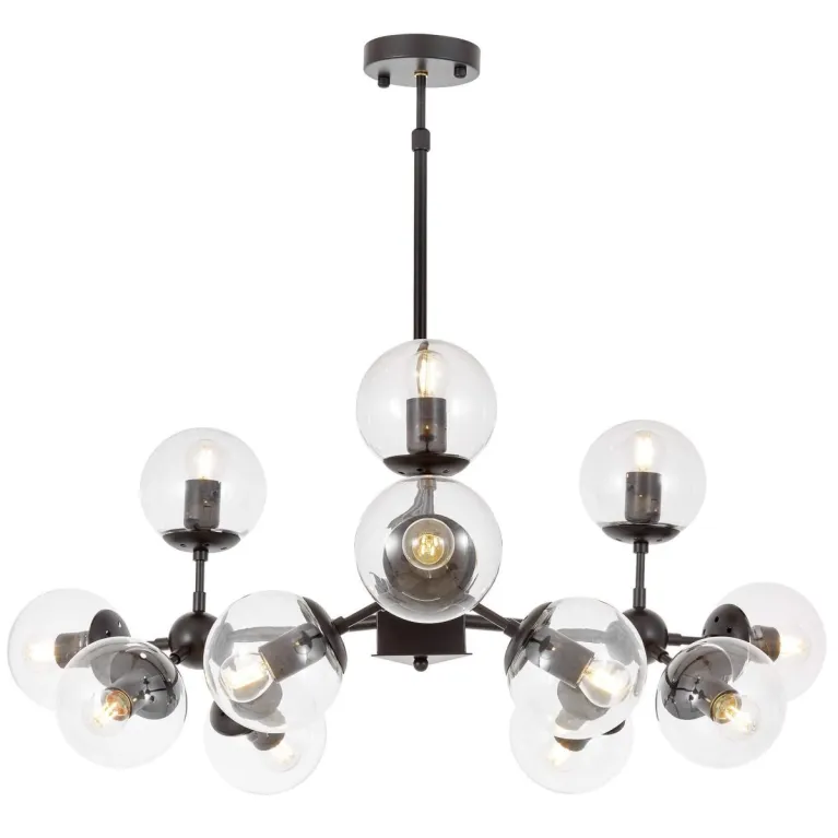 Люстра на штанге Lumina Deco Zodiak LDP 160-12 BK+PR в Нижнем Новгороде