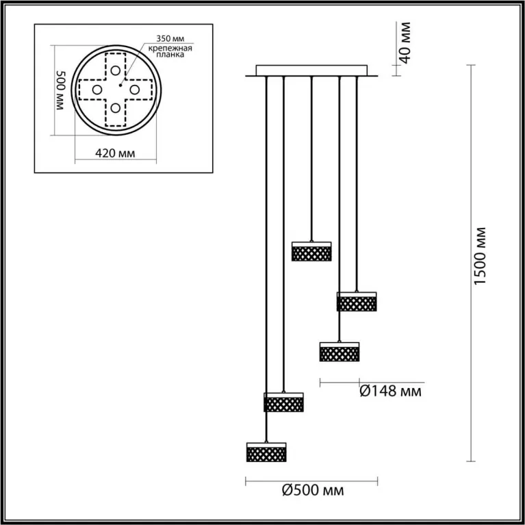 Подвесная люстра Odeon Light FIVRE 5032/30L в Нижнем Новгороде