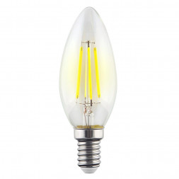 Лампа светодиодная филаментная E14 9W 2800К прозрачная VG10-C1E14warm9W-F 7096