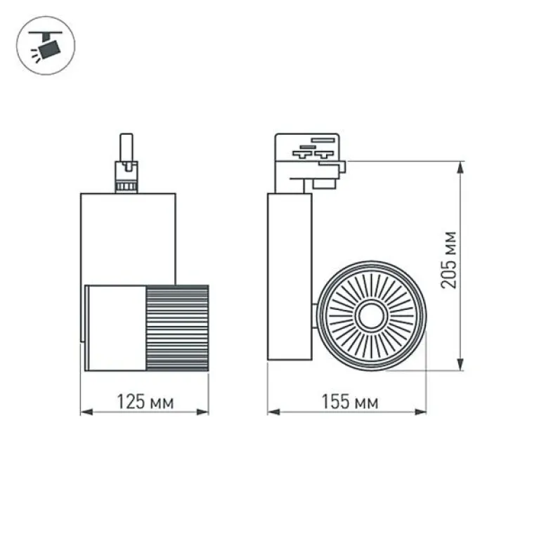 Трековый светодиодный светильник Arlight LGD-2271WH-30W-4TR Day White 24deg 022051 в Нижнем Новгороде