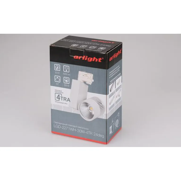 Трековый светодиодный светильник Arlight LGD-2271WH-30W-4TR Day White 24deg 022051 в Нижнем Новгороде