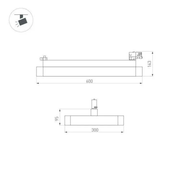 Трековый светодиодный светильник Arlight LGD-Afina-4TR-S600x300-50W Day4000 035488 в Нижнем Новгороде