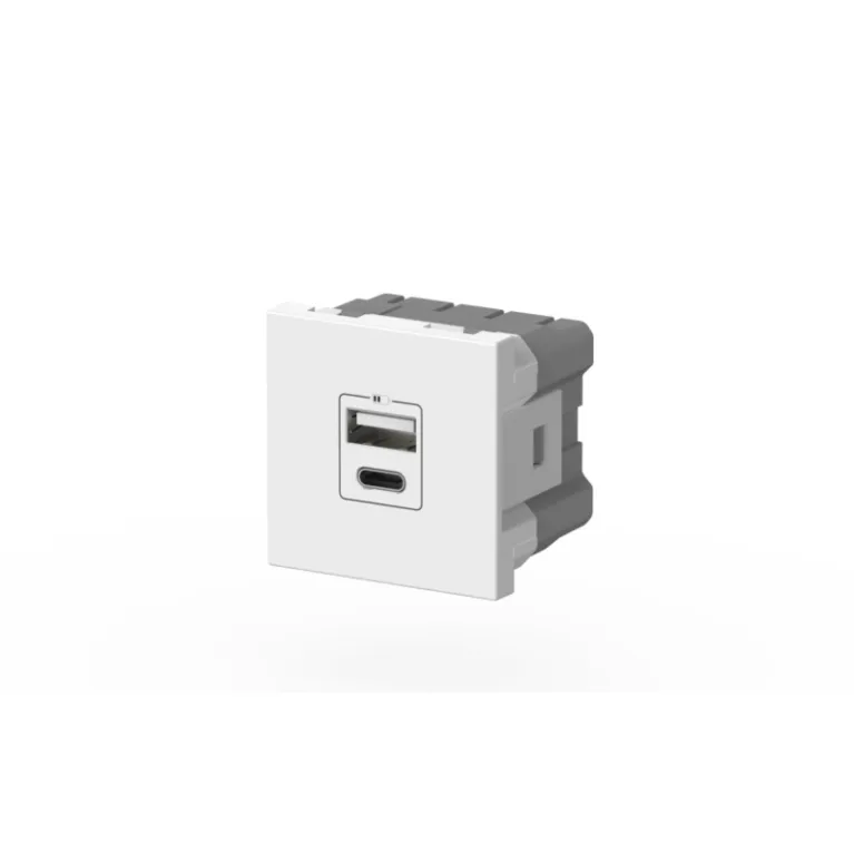 Розетка зарядного устройства Type A+C с заземлением 5V 2,4A ELBI Moda Vox 611-040232-335 в Нижнем Новгороде