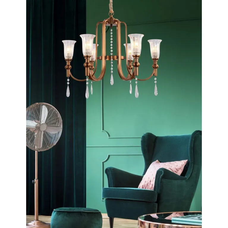 Подвесная люстра Lumina Deco Rionella LDP 8041-6 S.GD в Нижнем Новгороде