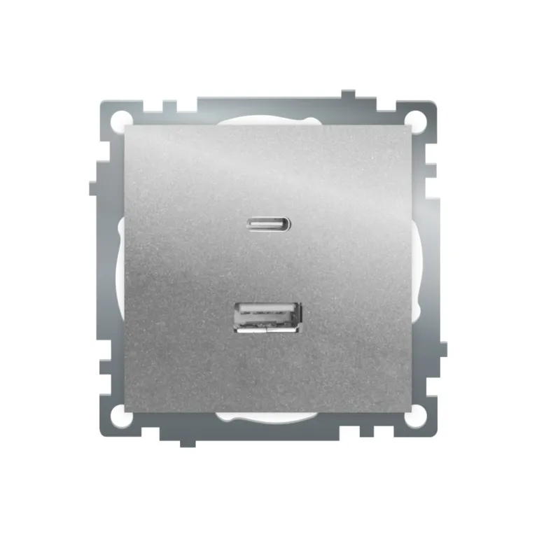 Розетка 2-местная USB + type C Stekker Катрин GLS10-7116-03 50054 в Нижнем Новгороде