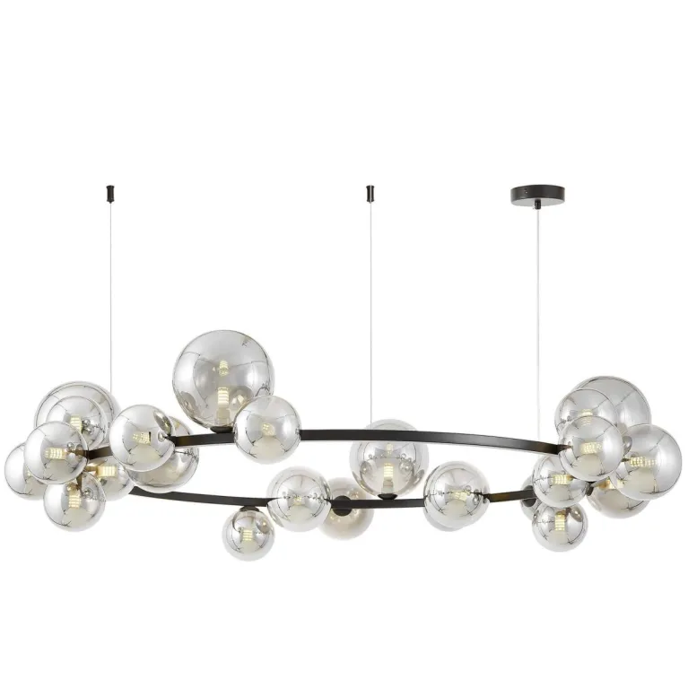 Подвесная люстра Lumina Deco LDP 7033-24 BK+GY в Нижнем Новгороде
