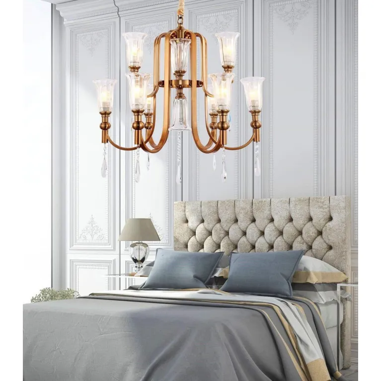 Подвесная люстра Lumina Deco Rionella LDP 8041-6+3 S.GD в Нижнем Новгороде