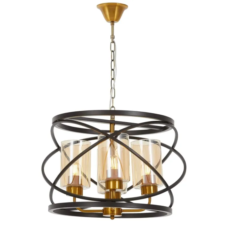 Подвесная люстра Lumina Deco LDP 8004-4 BK+MD в Нижнем Новгороде