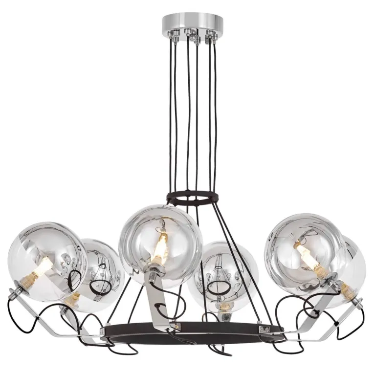 Подвесная люстра Lumina Deco LDP 9110-6 BK+CHR в Нижнем Новгороде