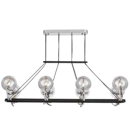 Подвесная люстра Lumina Deco LDP 9110-8-PR BK+CHR