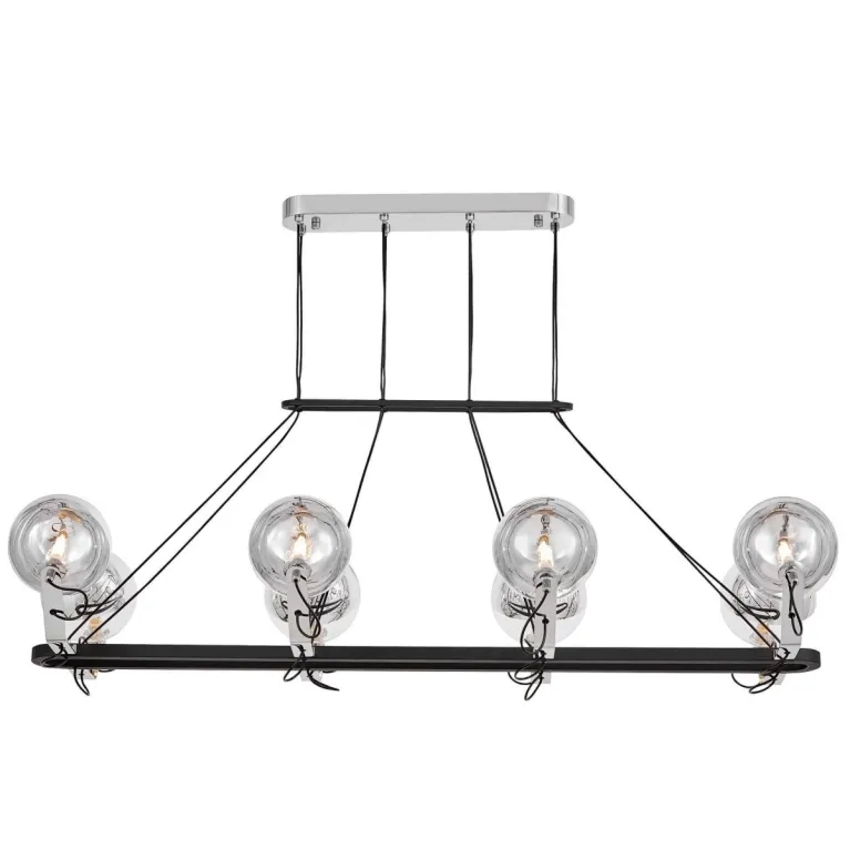 Подвесная люстра Lumina Deco LDP 9110-8-PR BK+CHR в Нижнем Новгороде