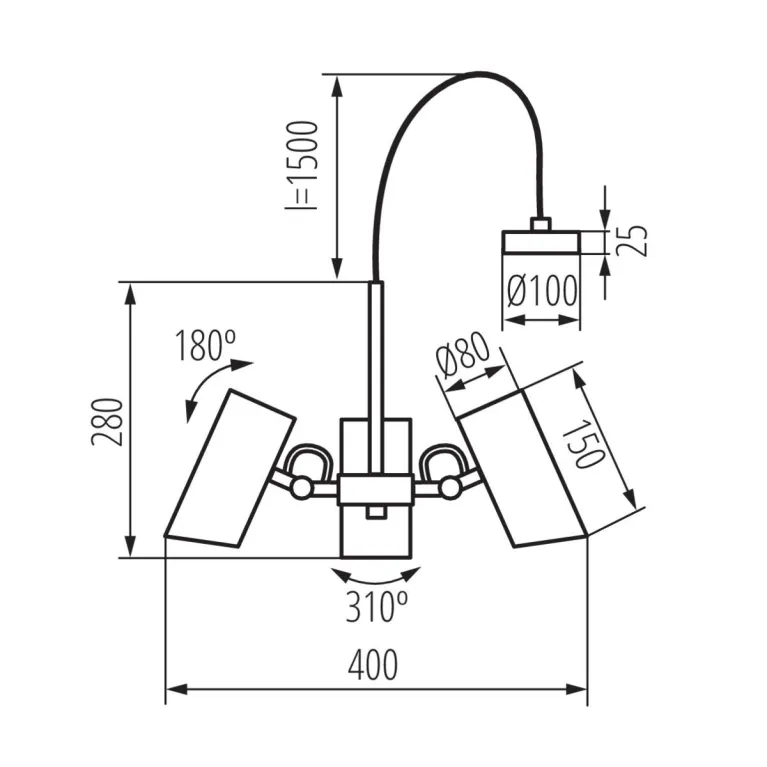 Подвесной светильник Kanlux AGZAR C 3xE14 W 36253 в Нижнем Новгороде