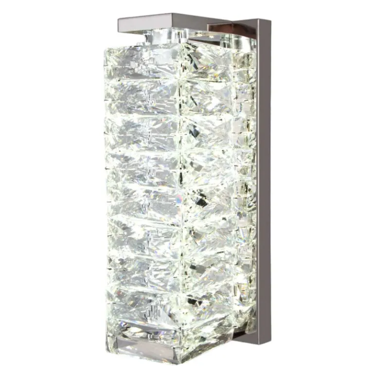 Настенный светильник Eurosvet Blitz 40259 LED хром/ прозрачный хрусталь Strotskis a065321 в Нижнем Новгороде