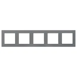Рамка на 5 постов Arlight FRM-GLARE-GS-5-GR 043807