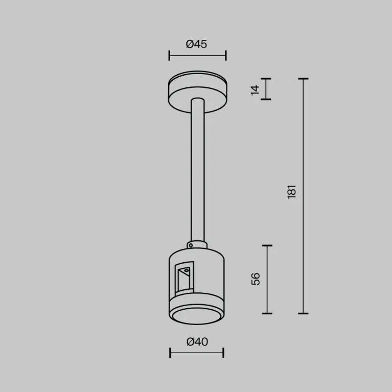 Крепление потолочное с прямым коннектором питания Maytoni Flarity TRA156C-IPCL1-B в Нижнем Новгороде