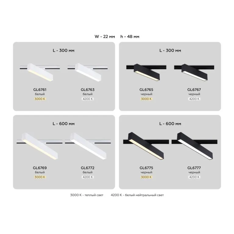 Трековый однофазный светильник Ambrella Light Track System GL6777 в Нижнем Новгороде