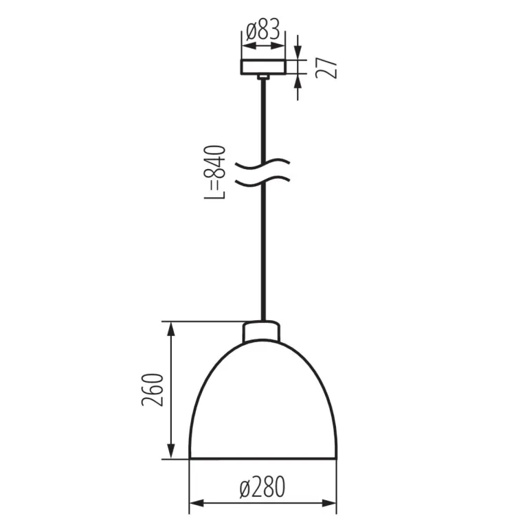 Подвесной светильник Kanlux OGIVA D35 GR 27001 в Нижнем Новгороде