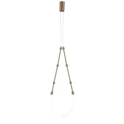 Подвесной светодиодный светильник Indigo Corda 14010/1P Brass V000062L