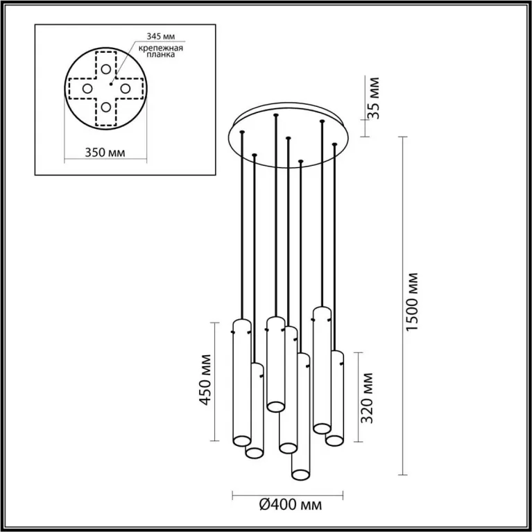 Подвесная люстра Odeon Light SHINY 5061/32L в Нижнем Новгороде