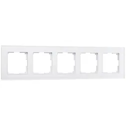 Рамка на 5 постов Werkel Favorit белый матовый W0051105 4690389160103