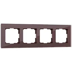 Рамка на 4 поста Werkel Favorit мокко W0041118 4690389160059
