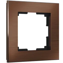 Рамка на 1 пост Werkel Aluminium коричневый алюминий W0011714 4690389157998