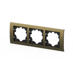 Рамка трехместная ELBI Zena Platin 500-075800-227