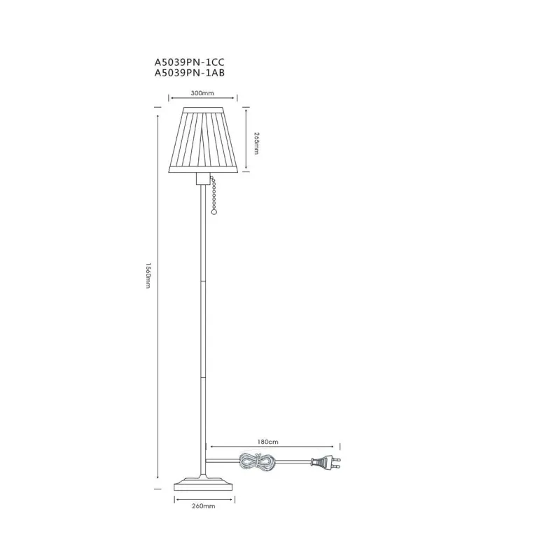 Торшер Arte Lamp Marriot A5039PN-1CC в Нижнем Новгороде