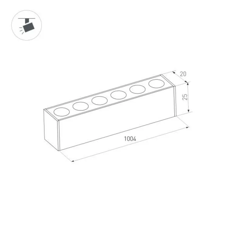 Трековый светодиодный светильник Arlight Mag-Dots-25-L1000-30W Warm3000 034211 в Нижнем Новгороде