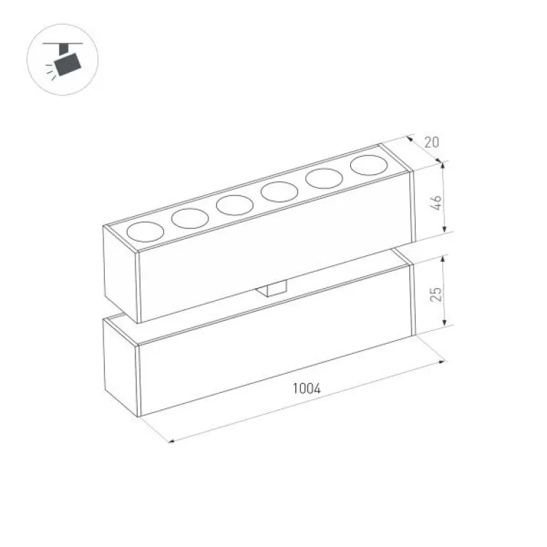 Трековый светодиодный светильник Arlight Mag-Dots-Fold-25-S1004-30W Warm3000 034232 в Нижнем Новгороде