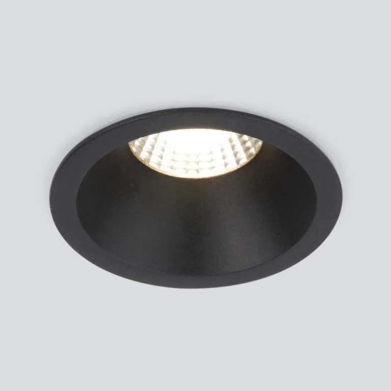 Встраиваемый светодиодный светильник Elektrostandard Lin 15266/LED 7W 3000K BK черный a063926 в Нижнем Новгороде