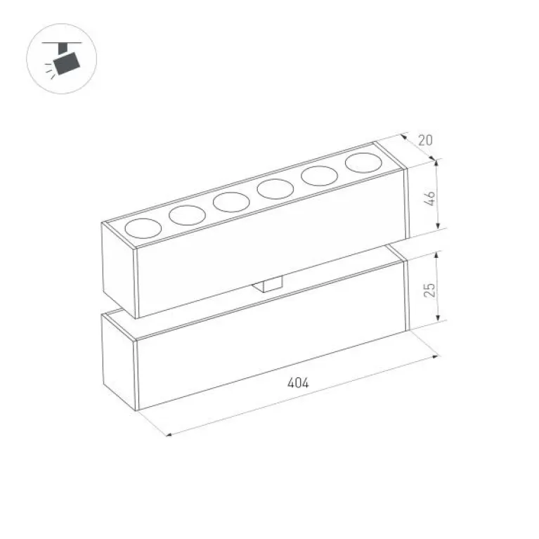Трековый светодиодный светильник Arlight Mag-Dots-Fold-25-S400-12W Day4000 034220 в Нижнем Новгороде