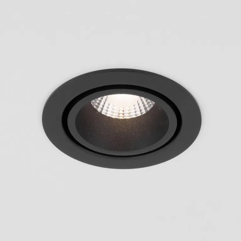 Встраиваемый светодиодный светильник Elektrostandard Nulla 15267/LED 7W 3000K BK/BK черный/черный a0 в Нижнем Новгороде