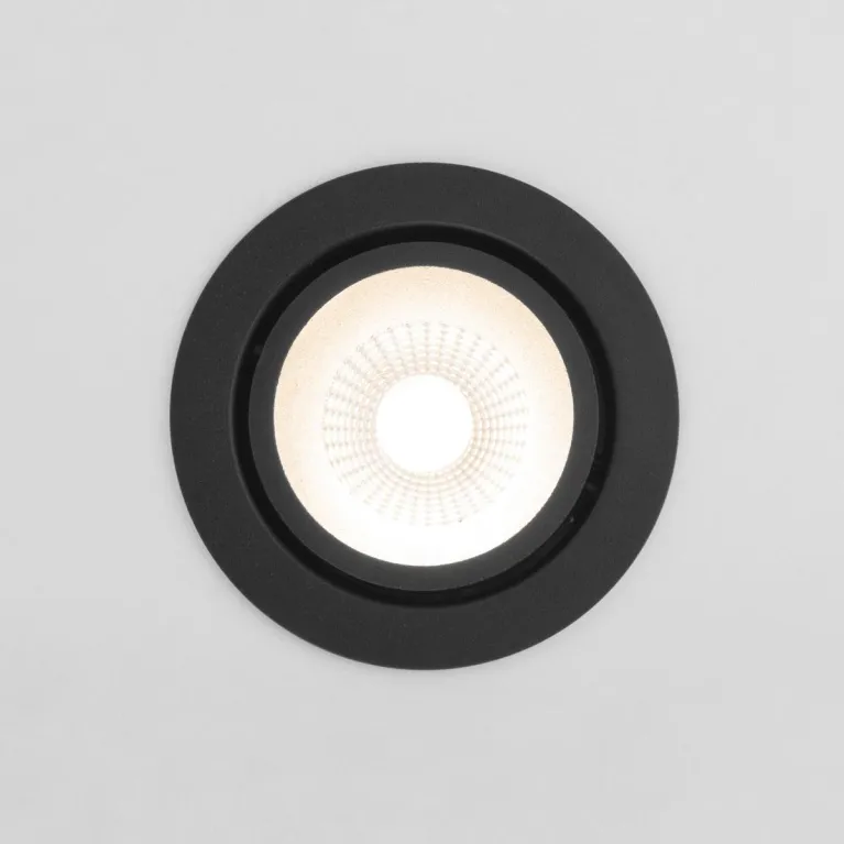 Встраиваемый светодиодный светильник Elektrostandard Nulla 15267/LED 7W 3000K BK/BK черный/черный a0 в Нижнем Новгороде
