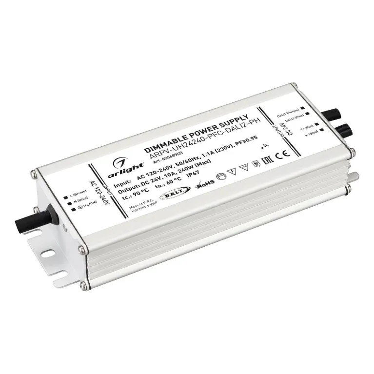 Блок питания Arlight ARPV-UH24240-PFC-DALI2-PH (24V, 10.0A, 240W, IP67) 025689(2) в Нижнем Новгороде