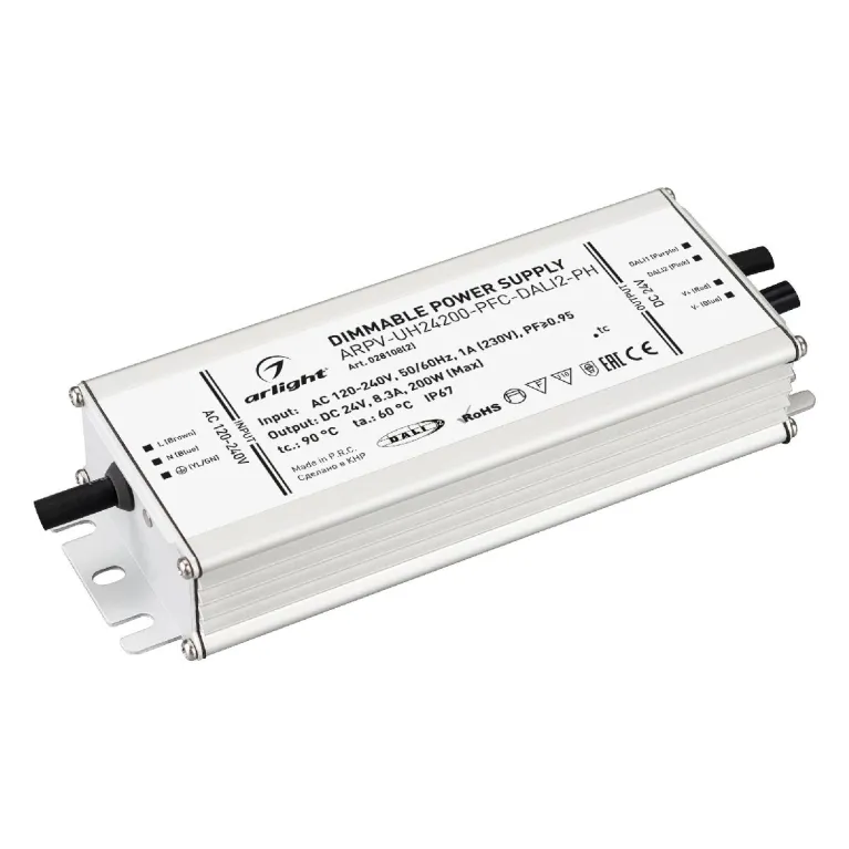 Блок питания Arlight ARPV-UH24200-PFC-DALI2-PH (24V, 8.3A, 200W, IP67) 028108(2) в Нижнем Новгороде