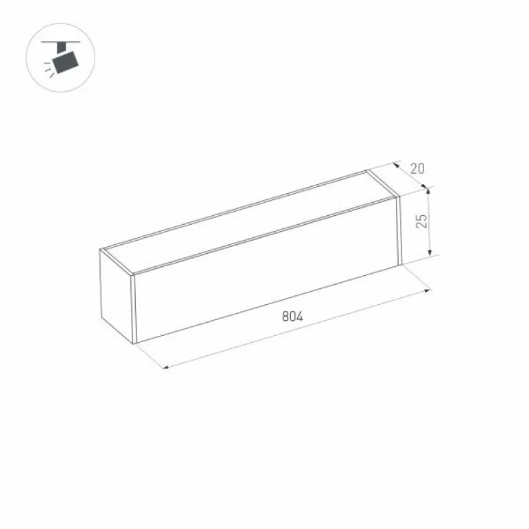 Трековый светодиодный светильник Arlight Mag-Flat-25-L800-24W Warm3000 034213 в Нижнем Новгороде