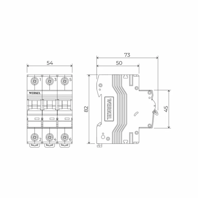 Автоматический выключатель Werkel 3P 63А C 4,5кА W903P634 4690389193026 в Нижнем Новгороде