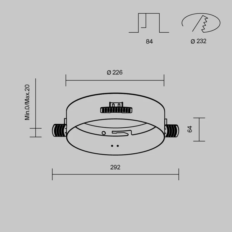 Аксессуар для встраиваемого светильника Maytoni Downlight DLA032-TRS24-W в Нижнем Новгороде