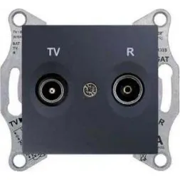 Розетка TV/R проходная Schneider Electric Sedna 8dB SDN3301370