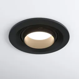 Встраиваемый светодиодный светильник Elektrostandard Zoom 9920 LED 15W 3000K черный a064033