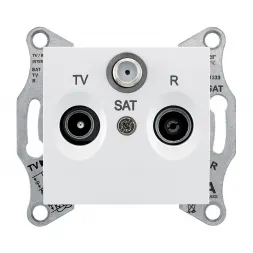 Розетка TV/R/SAT проходная Schneider Electric Sedna 4dB SDN3501421
