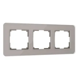 Рамка Werkel Elite на 3 поста дымчатый W0032417 4690389180750