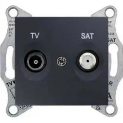 Розетка TV/SAT оконечная Schneider Electric Sedna 1dB SDN3401670