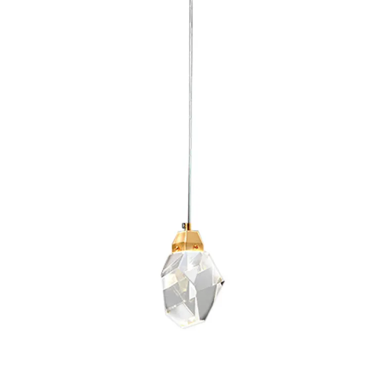 Подвесной светильник Delight Collection Crystal rock OM820083-1G (MD-020B-1 gold) в Нижнем Новгороде