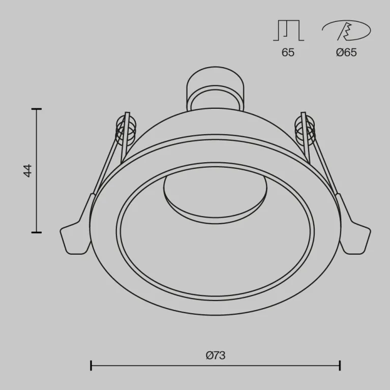Встраиваемый светильник Maytoni Technical Share DL126-GU10-WMG в Нижнем Новгороде