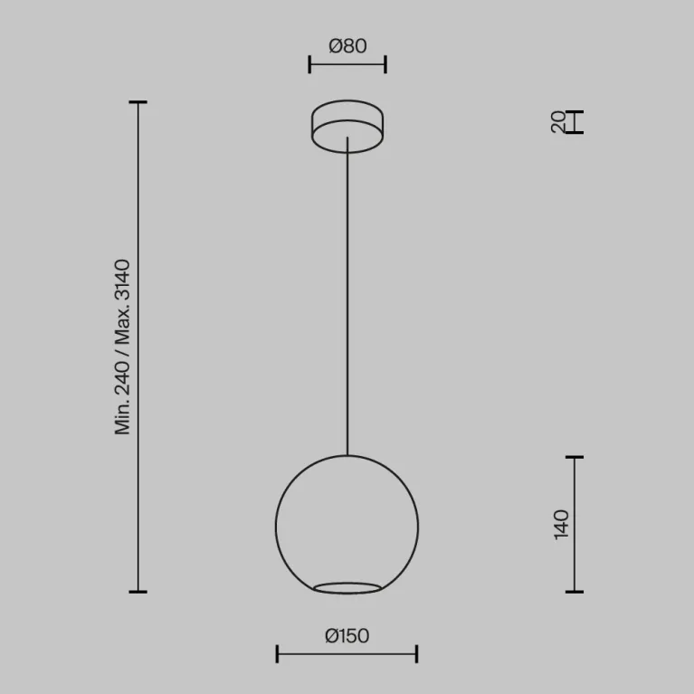 Подвесной светильник Maytoni Paparazzi MOD437PL-01BG в Нижнем Новгороде