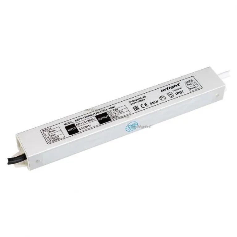 Блок питания Arlight ARPV-12045-D (12V, 3.8A, 45W) 022457 в Нижнем Новгороде